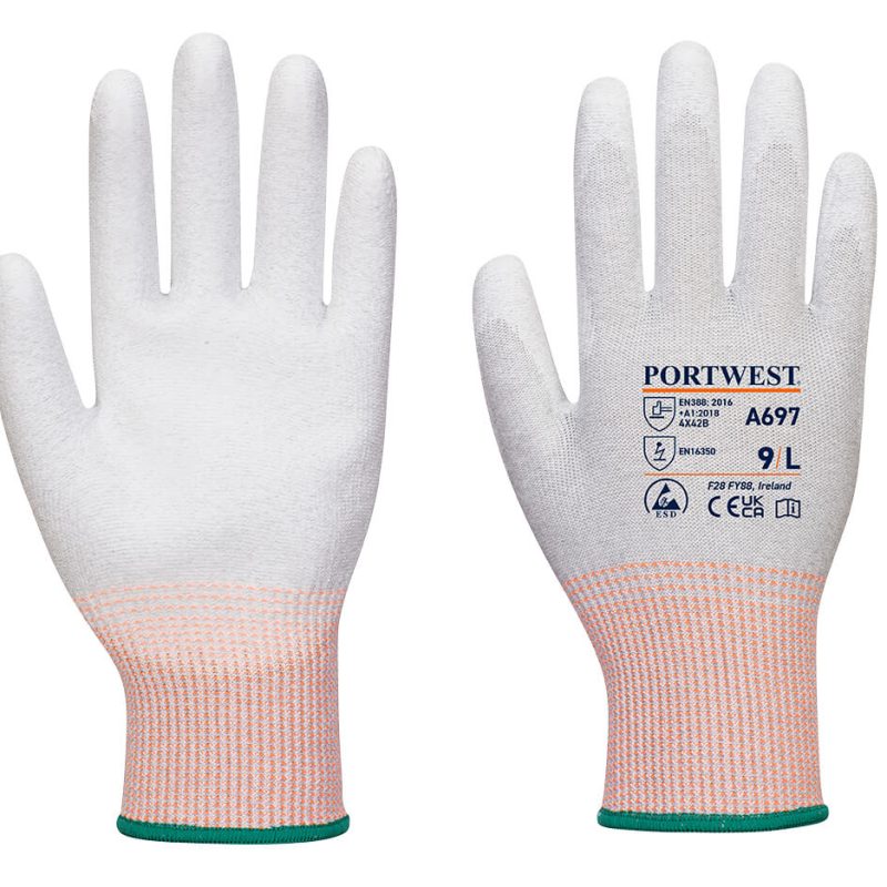Luva A697 Palma PU LR13 ESD